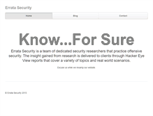 Tablet Screenshot of erratasec.com